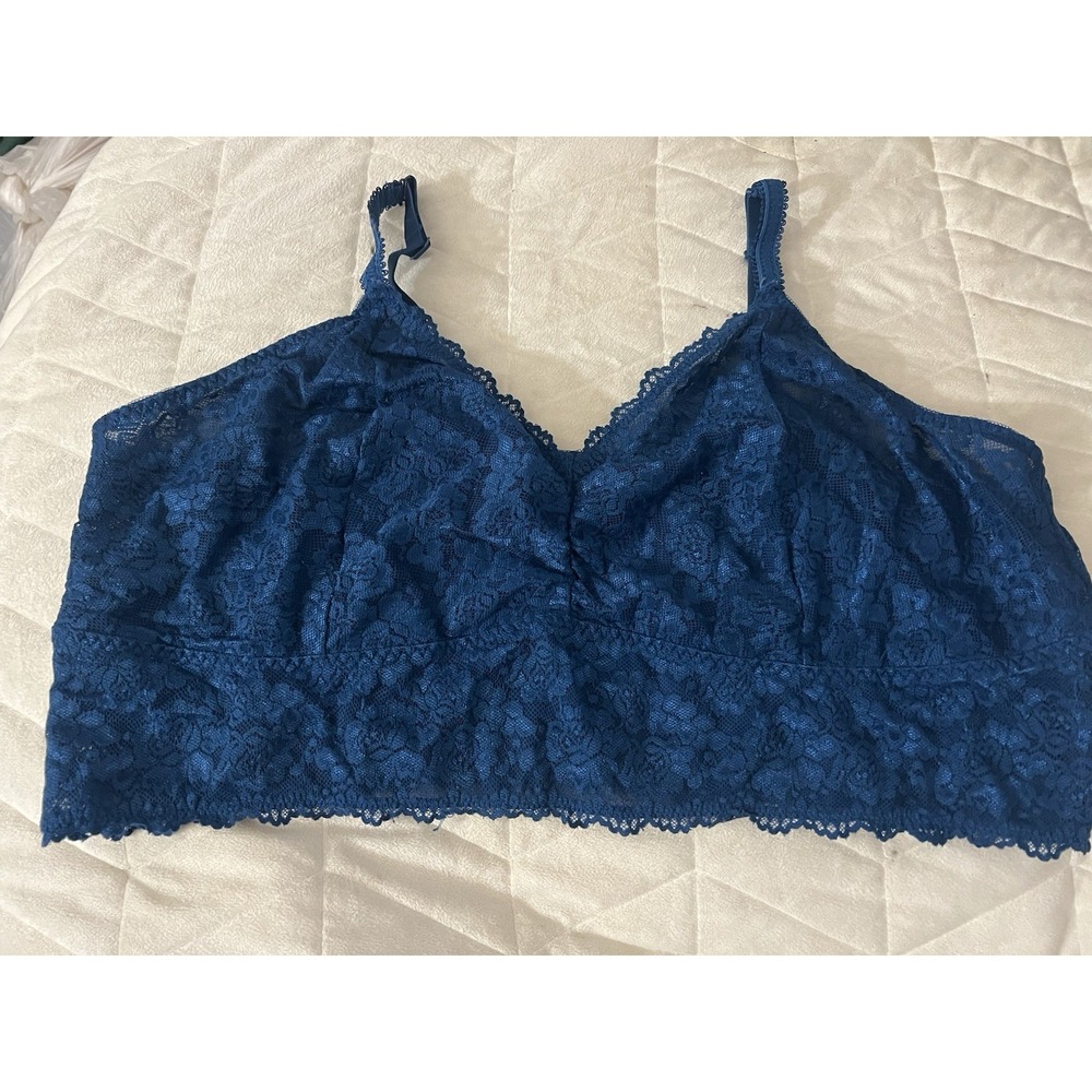 Torrid Black Lace Bralette Bra Unlined Wireless Sexy Size 5